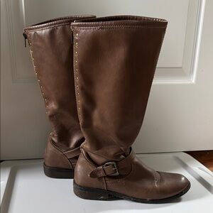 Justice Brown Knee-High Boots